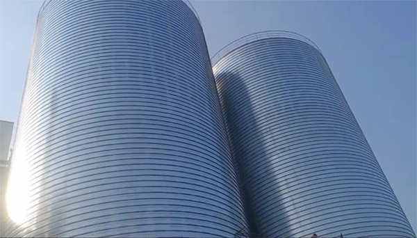 乌拉特中2座混凝土高架卷板仓